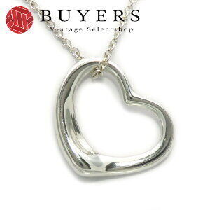 Tiffany Co Open Heart Necklace Silver Elsa Peretti Pendant